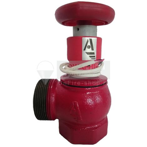 Клапан КПЧ Ду 65 чугун 90° муфта/цапка с ДППК Апогей