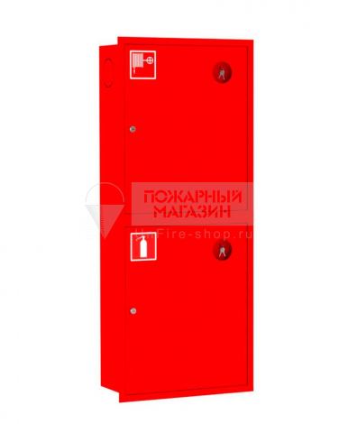Шкаф пожарный Ш-ПК-О-003 Т ВЗК (ШПК-320 ВЗК, встроенный закрытый красный)