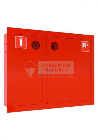Шкаф пожарный ШПК-02 (ШПК-315) ВЗК (встроенный, закрытый, красный)
