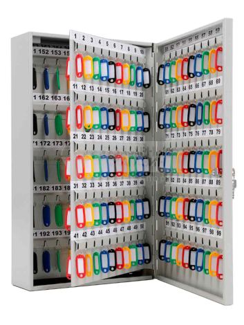 Настенная металлическая ключница К-200 на 200 ключей «Т» (380х640х90мм)