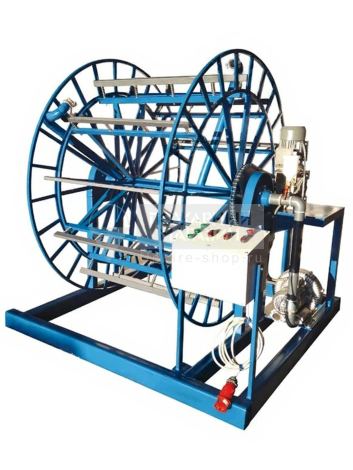 ТЦ-13 установка для продувки и талькирования пожарных рукавов с барабаном