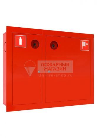 Шкаф пожарный Ш-ПК-О-002 Т ВЗК (ШПК-315, встроенный, закрытый, красный)