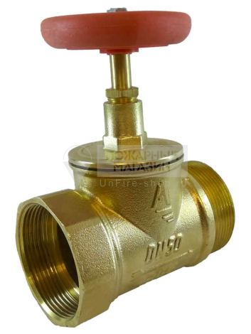 Клапан КПЛП Ду 50 латунь 15Б3Р прямой 180° муфта/цапка Апогей