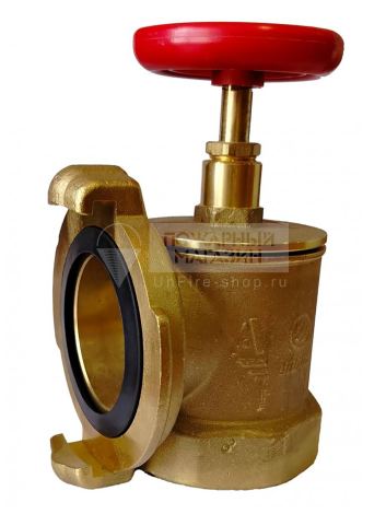 Клапан КПЛ Ду 65 латунь 90° муфта/цапка с соединительной головкой 65