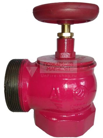 Клапан КПЧМ Ду 65 чугунный 90° муфта/цапка