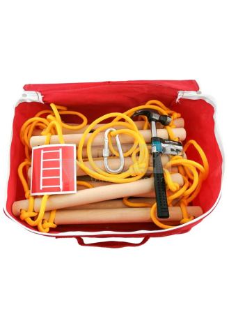 Веревочная лестница ЛВС (5 м) в сборе с сумкой и карабином