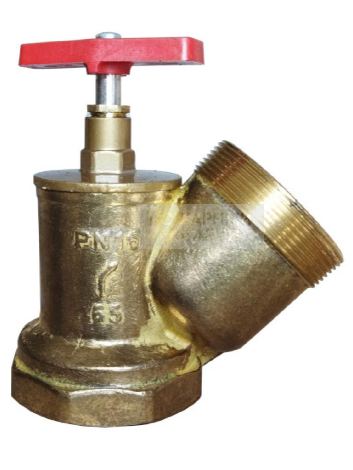 Клапан КПЛ Ду 65 латунь 125° муфта/цапка Цветлит