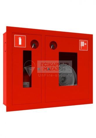 Шкаф пожарный Ш-ПК-О-002 Т ВОК (ШПК-315, встроенный, открытый, красный)