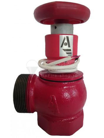 Клапан КПЧ Ду 50 чугун 90° муфта/цапка с ДППК Апогей