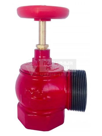 Клапан КПЧ Ду 50 чугунный 90° муфта/цапка Каланча