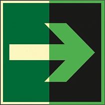 Знак ФЭС Е22 Указатель выхода (фотолюминесцентный, пленка 300х150 мм) - фото 14