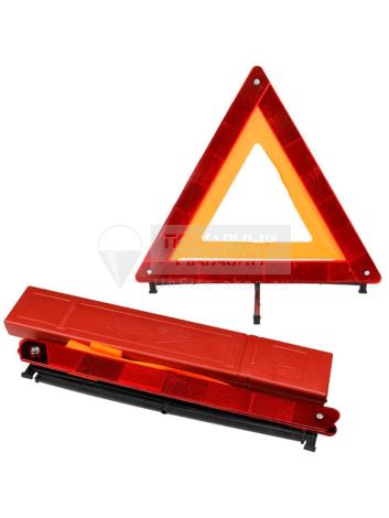 Знак аварийной остановки с аракалом ГОСТ 47x47см (метал.подст., пласт. бокс) 